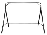 176*128*180cm Flat Top 250kg Garden Iron Swing Frame Black 76269217