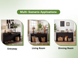 63" Fluted Console Table with 3 Drawers, Long Sofa Table Behind Couch for Living Room, Hallway, W2917P542461
