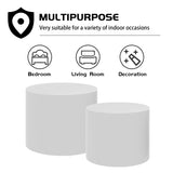 MDF with ash/oak/walnut veneer side table/coffee table/end table/nesting table set of 2 for living W87656938