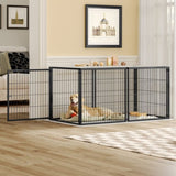 Large Dog Cage 63.7" Dog Kennel for Medium Dogs Puppy Dog Playpen with Top, Pet Cage, Indoor, 93612526