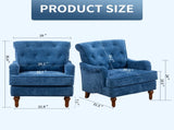 Accent Chair With Comfy Chenille Club Fabric,Comfy Upholstered Living Room Arm Chair,Springs W3042P262910
