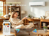 115V Inverter Ductless Mini Split AC & Heat Pump, 450 Sq.Ft Cooling Coverage 73533123
