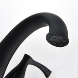 2 Handle 4 Inch Centerset Bathroom Sink Faucet with Pop-Up Drain, Matte Black W122460800