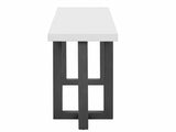 Geometric Design Console Table with Solid Pine Legs,Suitable for Entryway, Hallway, Living N711P289128K