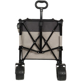 Tall Heavy-Duty Folding Wagon Cart with 480lbs Capacity All-Terrain Wheels, Side Pockets, Brakes & W2932P289385