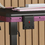 Portable Nail Art Table w/ LED Mirror, Bluetooth, Lockable Drawers, Telescopic Pole - Folding W2700P303416