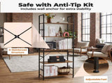 5-Tier Bookshelf, Modern Narrow Bookcase with 30lbs Shelf Capacity, Storage Shelf for Living 65859967
