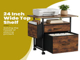 File Cabinets, Storage Cabinets for Hanging Files Letter/Legal/F4/A4 Size, Rust 38829381