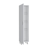 Storage Cabinet Molekeede, Four Shelves, White Finish B092123123