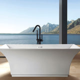 Freestanding Bathtub Faucet with Hand Shower W1533124987