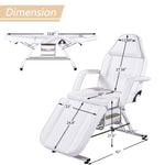 ZUN Massage Salon Tattoo Chair with Two Trays Esthetician Bed with Hydraulic Stool,Multi-Purpose W1422132167