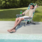 63*65*82cm Short Oxford Cloth Silver White Aluminum Tube Bearing 100kg Beach Chair Lemon 97425952