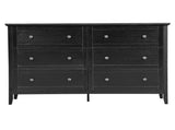 Black embossed P2 Particleboard MDF Melamine 120*40*80cm Framed Double-row Double-handle 88227557
