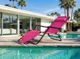 Portable Dual Purposes Extendable Folding Reclining Chair Pink 14453028