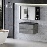 36" Floating Bathroom Vanity with Sink, Modern Wall-Mounted Bathroom Storage Vanity Cabinet with W1573P155846