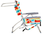 63*70*99cm Heightened Oxford Cloth Silver White Aluminum Tube Bearing 100kg Beach Chair Rainbow 34542854