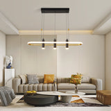 Javeriah 4 - Light Black/Gold Dimmable LED Pendant Light T3177P284002