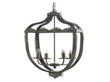 4 - Light Metal Chandelier, Hanging Light Fixture with Adjustable Chain for Kitchen Dining Room W2078138923