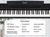 GDP-105 88 Keys Standard Full Weighted Keyboards Digital Piano with Furniture Stand, Power Adapter, 63585988