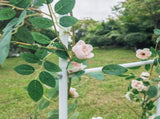 Metal Garden Arch Trellis, Adjustable Arbor Trellis, White 96849700