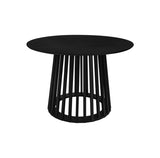 Round Coffee Table, Grille Molding, Suitable for Bedroom, Living Room, Balcony W688P202819