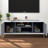Mirrored TV Stand for 65 inch TV,Sliver TV Console Table with Open Storage & 2 Storage Cabinets W1445P204027