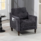 Accent Comfy Chenille Chair w/USB charging port,Mid,Soft,High-support Rebound Sponge,Ergonomic W2715P312493