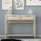 39.4" Rattan Console Table with 2 Drawers Entryway Table Wood Narrow Long Table Boho Console Table 66014133