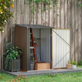 ZUN Garden Storage Shed /Galvanized Steel Tool House -AS （Prohibited by WalMart） 53859820