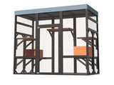 Large Outdoor Cat Enclosure Catio with 5 Platforms & 2 Napping Houses, Secure Metal Wire, Easy 84290516