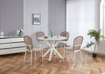 ZUN Beige sennit chair,set of 4,dining chair,coffee chair W234P196525