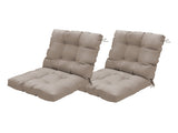 Outdoor High Back Chair Cushions Set of 2, 42"x21"x4" Tufted Waterproof Patio Cushion for Rocking & 51863908