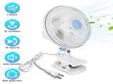 Portable Clip Fan with 2 Speeds, 90&deg Oscillating Quiet Cooling Fan, Desk Clip Hang 3 Ways for 29894603