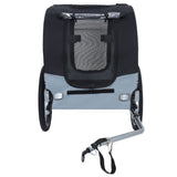 Large Folding Bike Trailer Dogs 120LB Capacity All-Terrain Pet Carrier, Durable Steel Frame W1364P268357