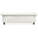 ZUN 84.65" Rolled Arm Chesterfield 3 Seater Sofa W68061097