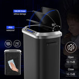50L Smart automatic Trash Cans - Full Intelligent Sensor - BLACK W1550106524