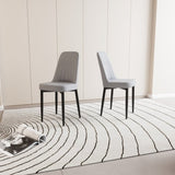 A set of 2 dining chair, modern style chair made of high-quality PU Leather fabric with thick soft 55056687