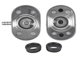 Finned Oval Polished Aluminum Valve Cover Breather & PCV Valve Combo for 1-1/4" Hole 20479164