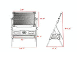 Double-Sided Kids Art Easel, 360&deg Rotating Easel with Magnetic Whiteboard, Chalkboard and Storage 98179748