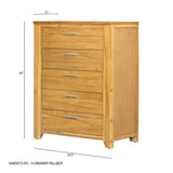 ZUN 35.4x17.3x44" 5-Drawer Dresser W2078P175473