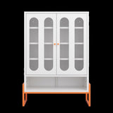 Modern minimalist double door shoe with adjustable mesh doors and high foot hollow storage W1247P257581