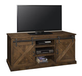 ZUN 66 inch TV Stand Console for TVs up to 80 inches, No Assembly Required, Aged Whiskey Finish B108P160156