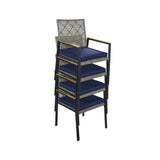 All Weather 5-Piece Patio Dining Table Sets, Patio Conversation Set Acacia Wood Table Top with 52097006