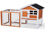 Wooden Rabbit Hutch Outdoor Chicken Coop Indoor Bunny Cage with Run, Guinea Pig House Pet House with 89109545