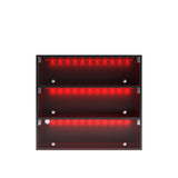 BLACK LED light shoe box three layers with glass doors W1320P184275
