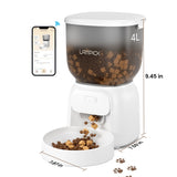 Smart Automatic Cat Feeder - WiFi Cat Food Dispenser with APP Control Up to 15 Portions 05926593
