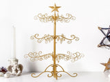 3ft Wrought Iron Christmas Tree, Metal Ornament Display Tree Stand for for Holiday Party Home Decor, 73172149