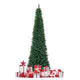 7ft Slim Pencil Christmas Tree - Space-Saving Design for Small Corners, 700 Realistic PVC Branches 99576991