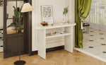 ZUN TREXM Elegant Minimalist Console Table with Rounded Edges and Sturdy Shelf Design for Entryway, N715P195554E