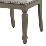 Beige and Weathered Oak Open Back Side Chairs B062P182734